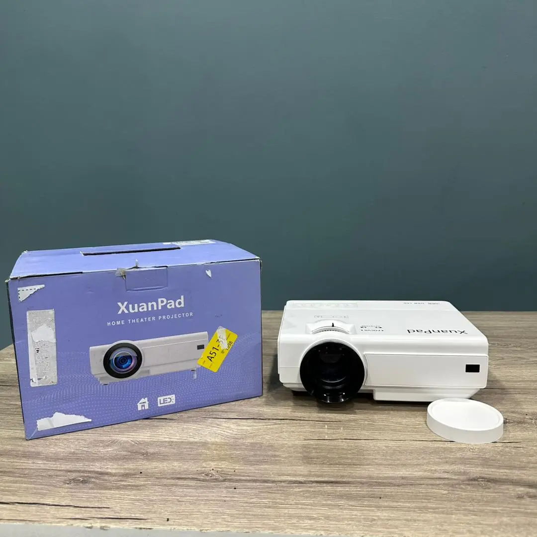 DATASHOW PROJECTEUR XUANPAD K8 WIFI BLUETOOTH 20000LUMENS ADJUSTABLE 200 POUCES WHITE BLANC FULL HD